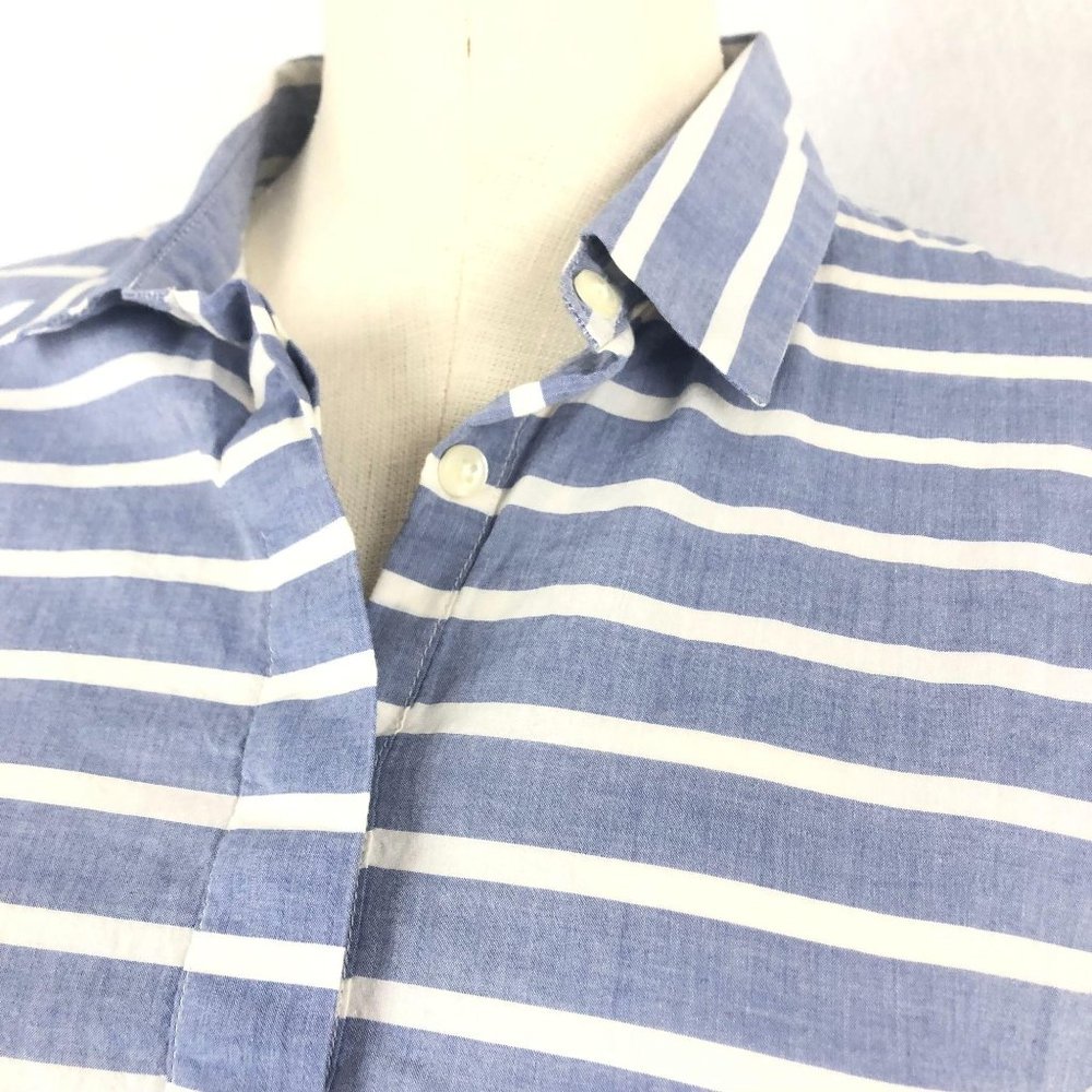 SOLD Gap Blue White Striped Drawstring Dress Sz S - Picture 6 of 11
